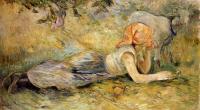 Morisot, Berthe - Shepherdess Laying Down